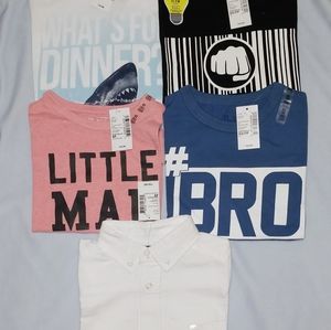 Set of 5 short sleeve shirts